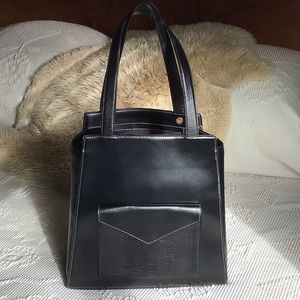 STAUD Wyatt leather tote bag